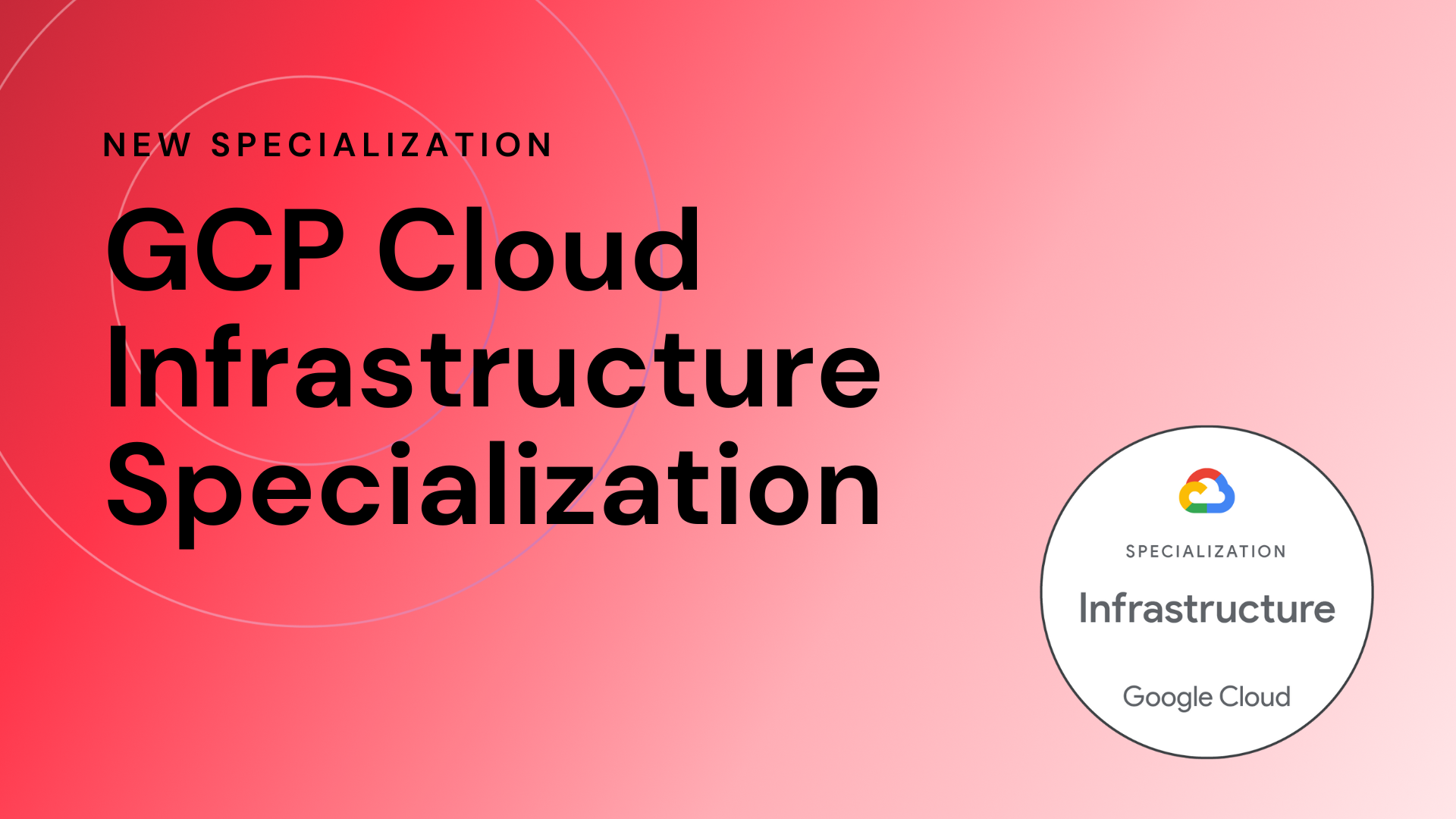 GCP Cloud Infrastructure Specialization